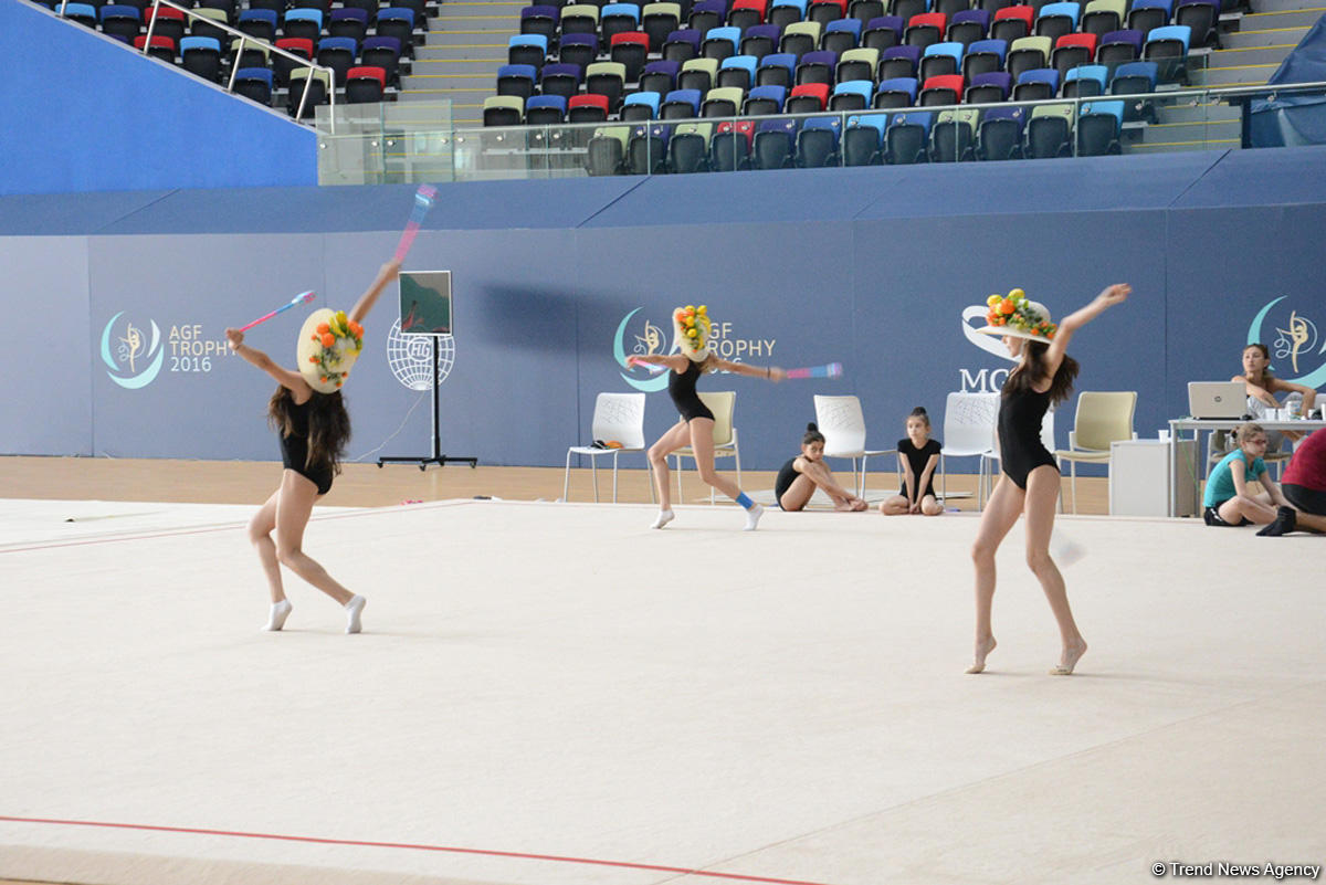 Baku getting ready for FIG World Cup Final in Rhythmic Gymnastics PHOTO