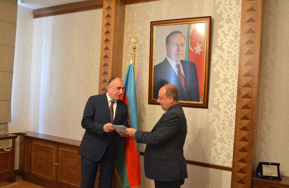 Incoming Belgian Ambassador presents copy of credentials to Azerbaijan`s FM [PHOTO]