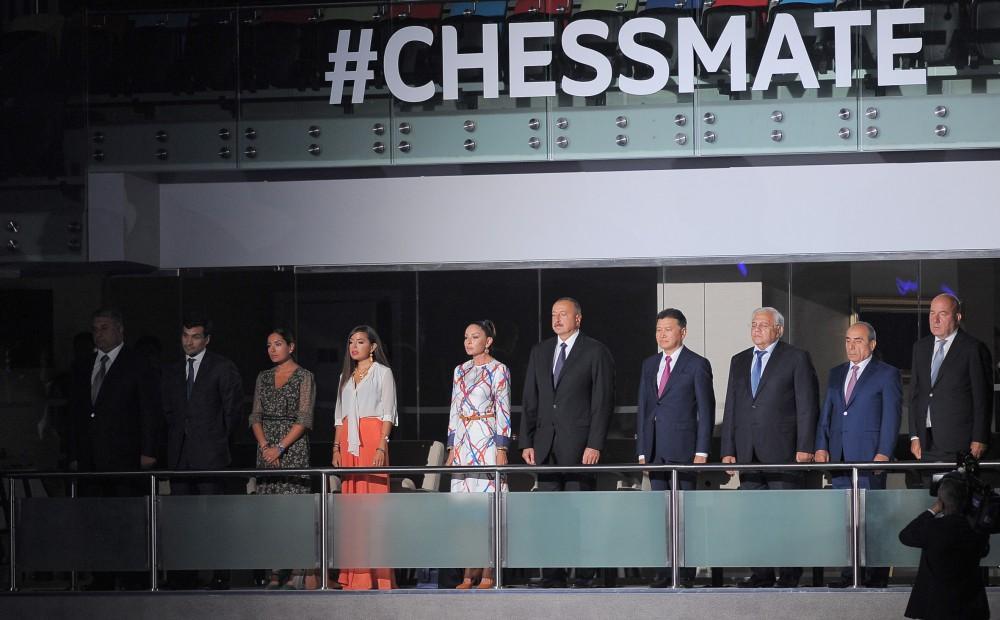 President Aliyev, First Lady attend 42nd Chess Olympiad opening ceremony [PHOTO]