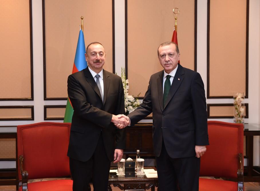 President Aliyev meets with Turkish President [PHOTO]