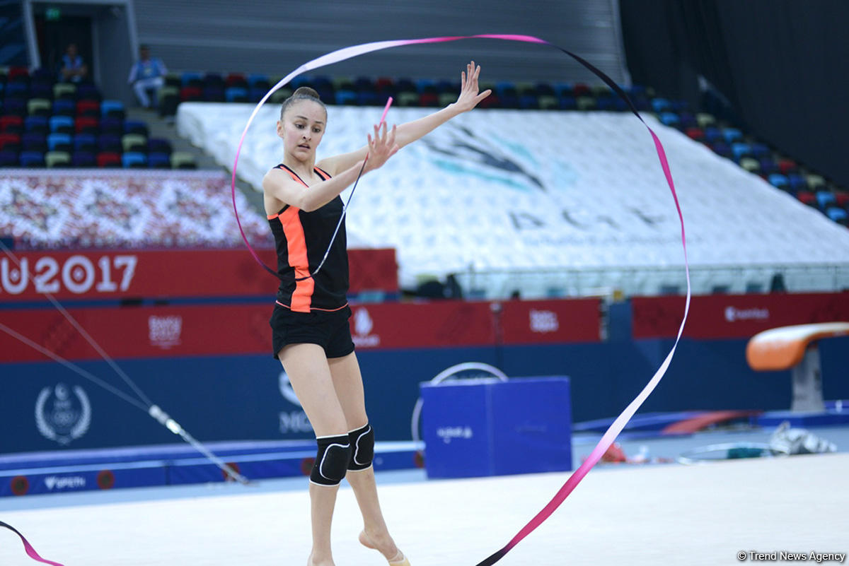 Baku 2017: Rhythmic gymnastics podium training kicks off [PHOTO]