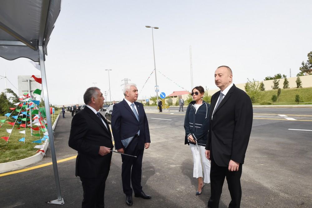 President Aliyev inaugurates new bridge in Pirallahi [PHOTO]