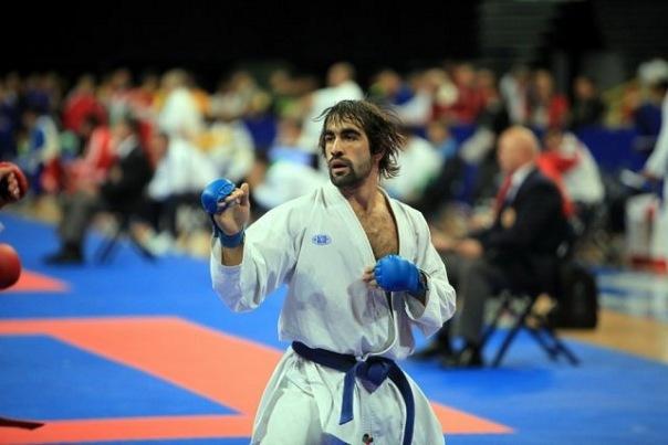 Rafael Aghayev in karate semifinals at Baku 2017