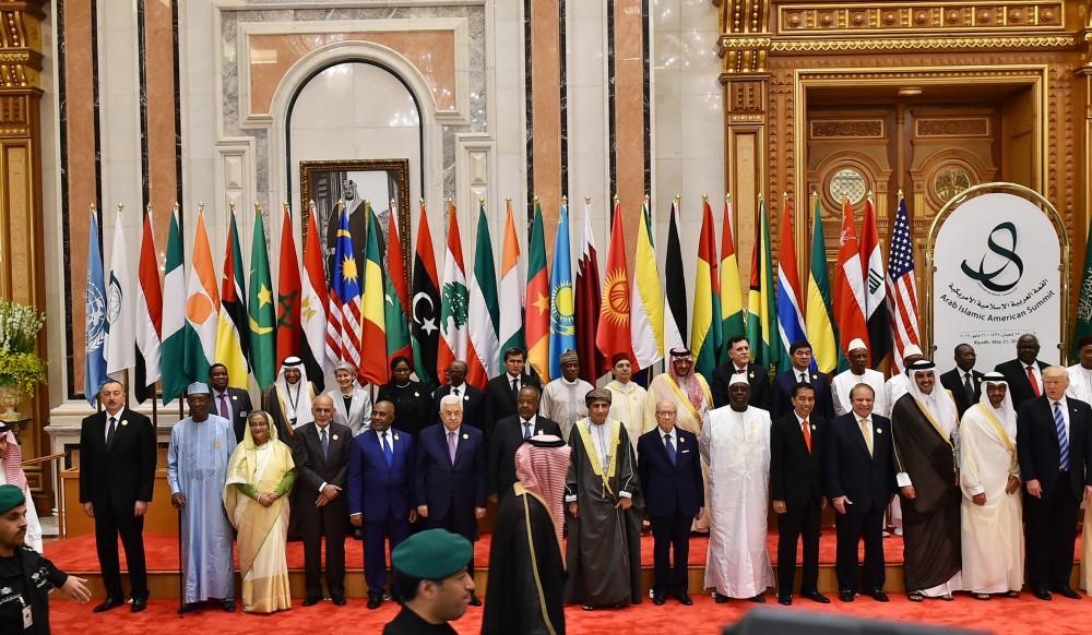 Riyadh hosted Arab Islamic American Summit President Ilham Aliyev