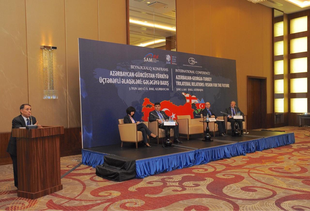 Baku hosts int'l conference on Azerbaijan-Georgia-Turkey trilateral relations [PHOTO]