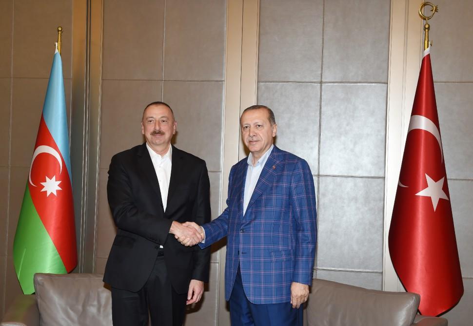 President Aliyev, President Erdogan hold meeting