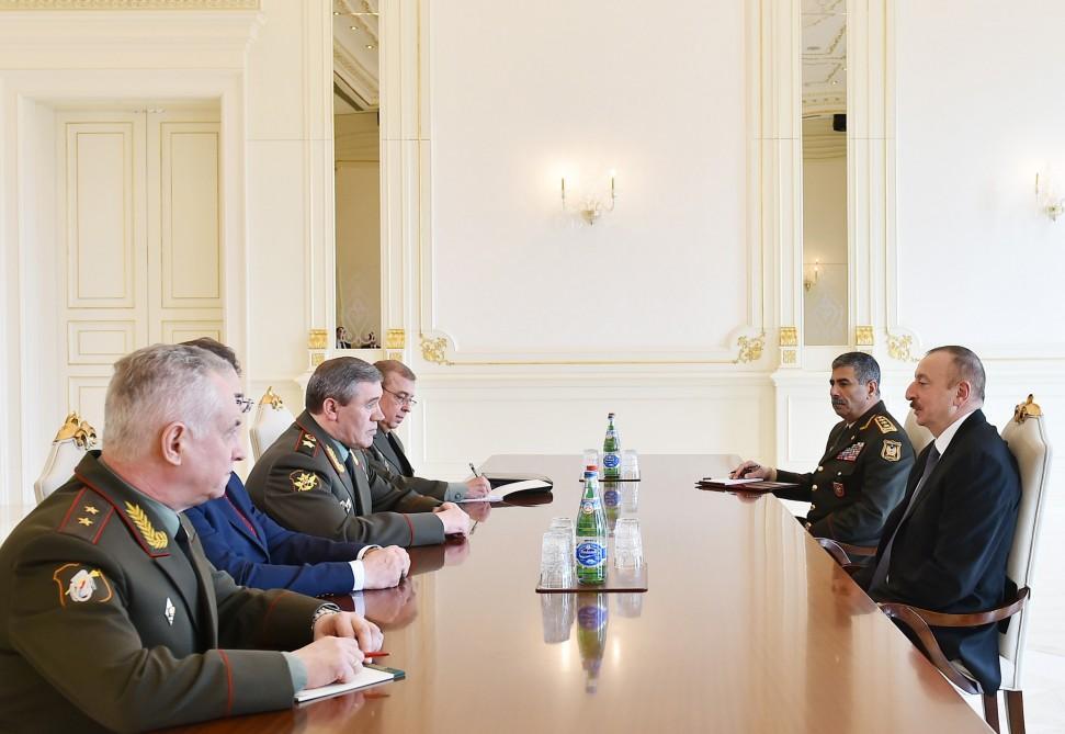 President Aliyev receives Chief of General Staff of Russian Armed Forces [UPDATE]