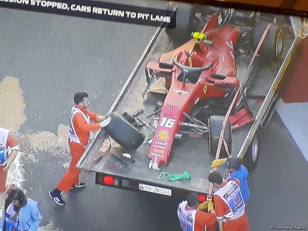 Next serious accident at Formula 1 SOCAR Azerbaijan Grand Prix 2019 [PHOTO]