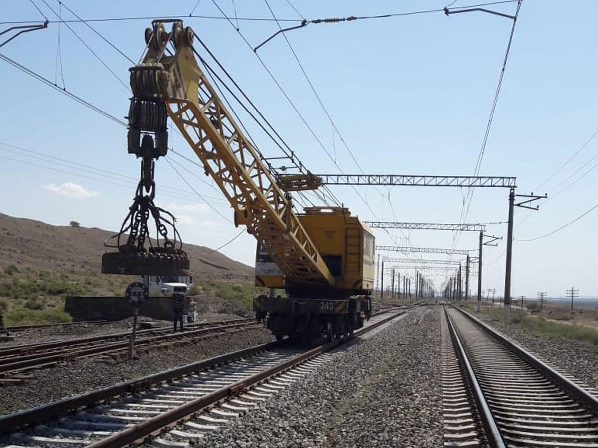 New railroad switches to be installed on Azerbaijan's Ganja-Boyuk Kasik railway line [PHOTO]