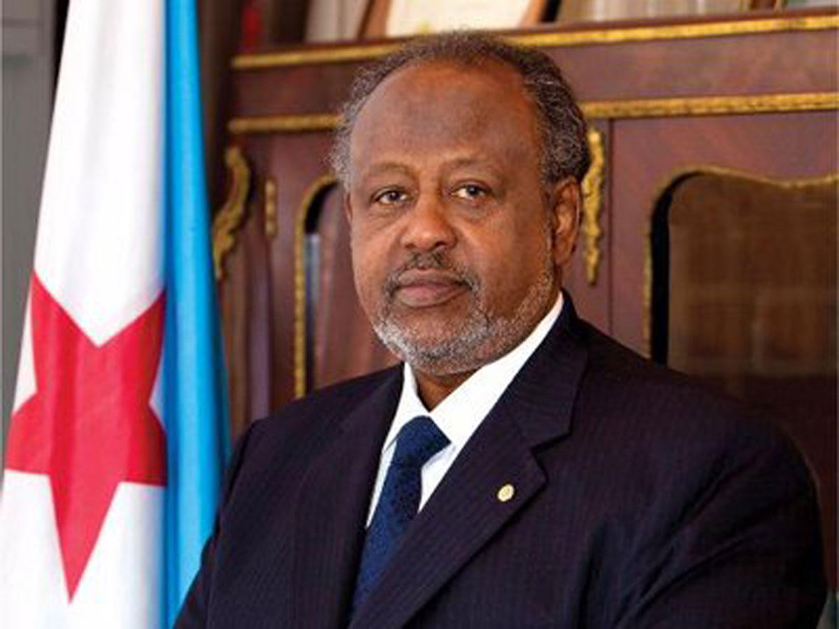 Djibouti President Ismail Omar Guelleh arrives in Azerbaijan