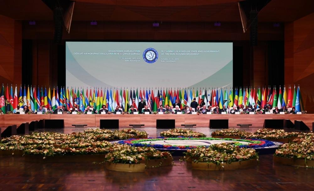 NAM summit 120 countries supported Azerbaijan’s efforts to restore its