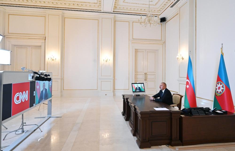 CNN International TV’s “The Connect World” program broadcast interview with President Aliyev [UPDATE]