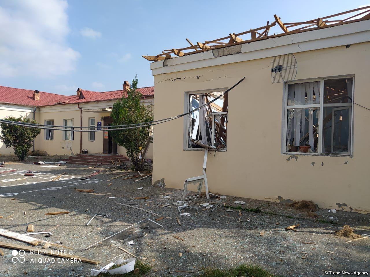 Azerbaijan names number of schools heavily damaged by Armenian shellings