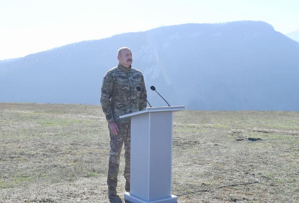 From now on we will forever live in Karabakh and Zangezur - Azerbaijani president