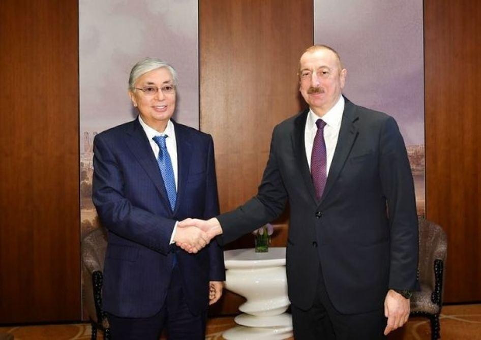 Aliyev congratulates Tokayev on election as Kazakh ruling party chairman [UPDATE]