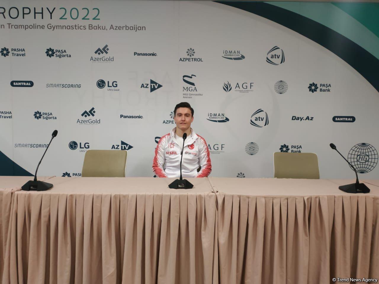 Feeling like at home in Azerbaijan - Turkish gymnast