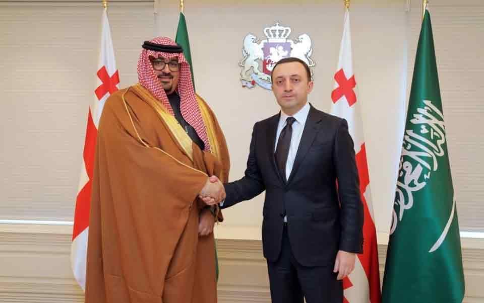 Georgian PM meets Saudi Arabia's Minister of Economy and Planning