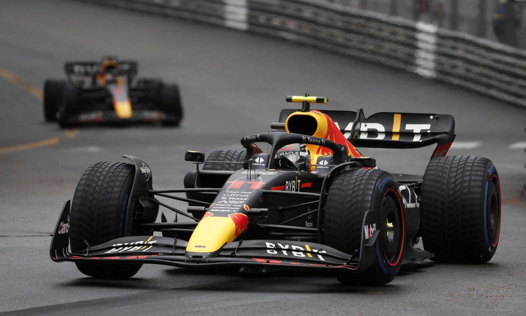 Perez wins rain-delayed and red-flagged Monaco GP