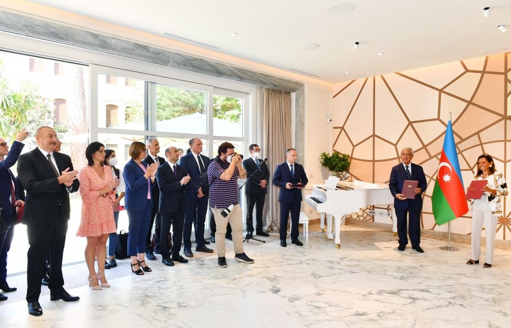 President Ilham Aliyev attends ceremony of exchanging documents signed due to establishment of Italian-Azerbaijani University in Rome [PHOTO]