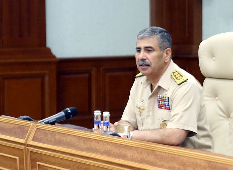 Azerbaijan's Defense Ministry holds official meeting