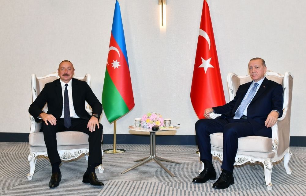 President Aliyev meets with Turkiye's President Recep Tayyip Erdogan in Samarkand [PHOTO]