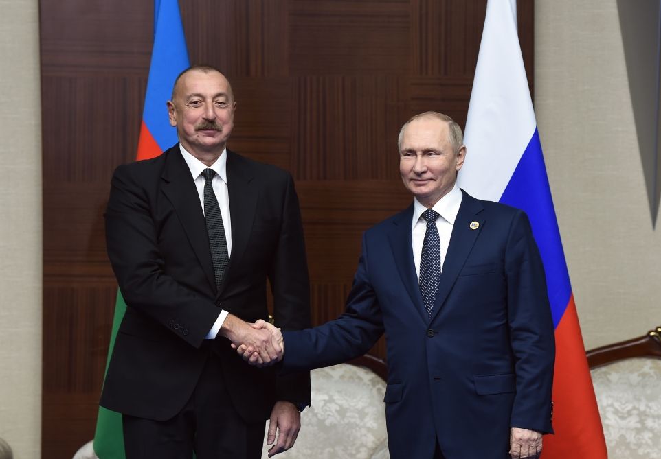 President of Azerbaijan Ilham Aliyev, President of Russia Vladimir Putin meets in Astana [PHOTO/VIDEO]