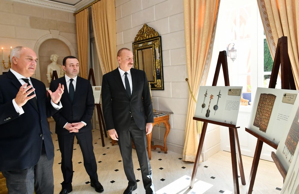 Azerbaijani president, Georgian prime minister view “Heritage of Karabakh Khanate” exhibition [UPDATE]