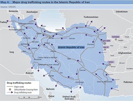 Irans Drug Traffic And Thousand Year Long Communication Route Photo