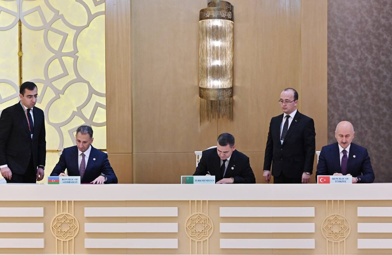 Memorandum on trilateral co-op signed between Azerbaijan, Türkiye and Turkmenistan