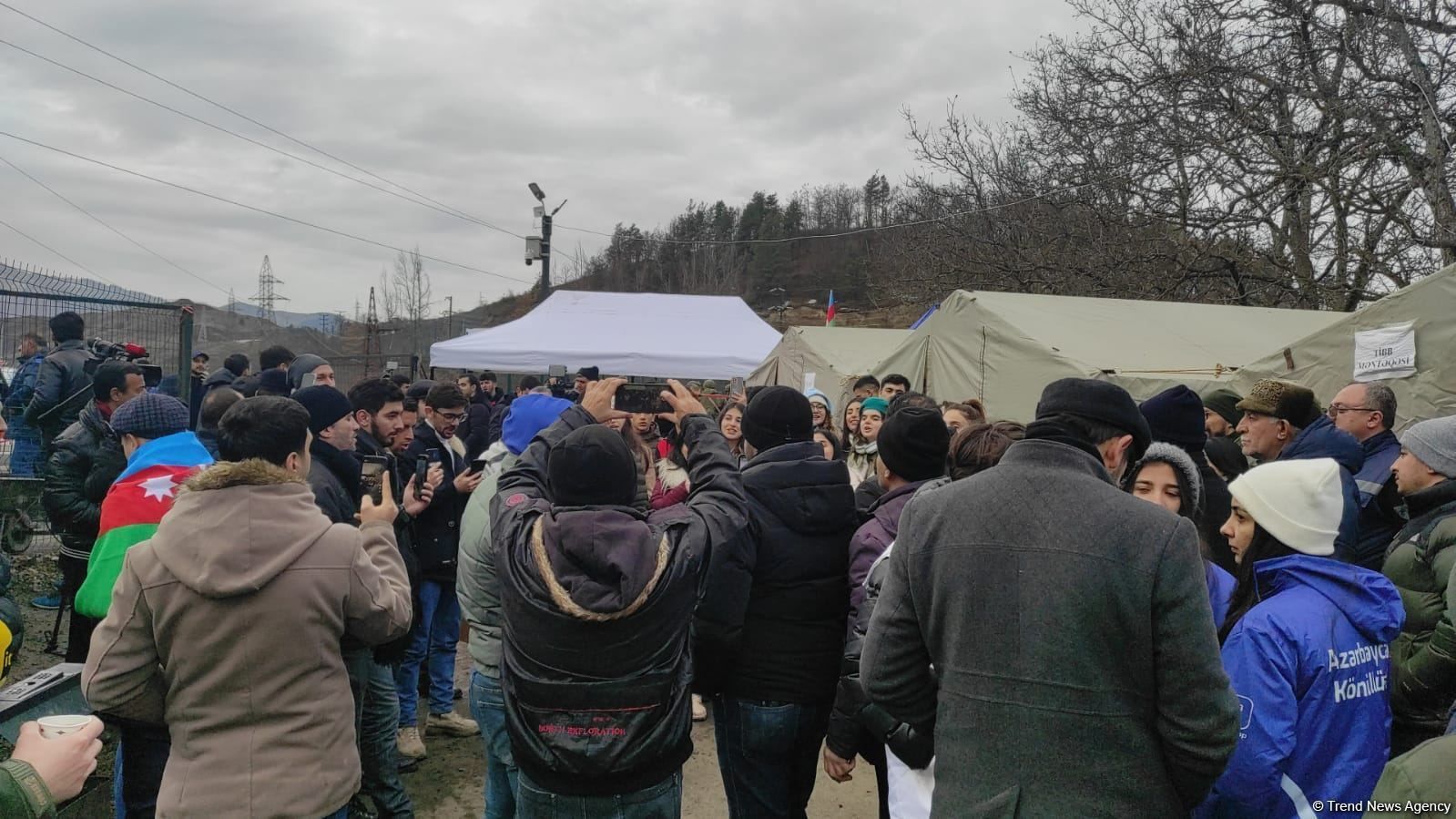 Azerbaijanis continue protests near Shusha for sixth day