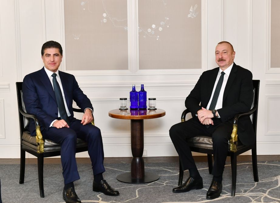 President Ilham Aliyev met with head of Iraqi Kurdistan Regional Government in Munich [PHOTO/VIDEO]