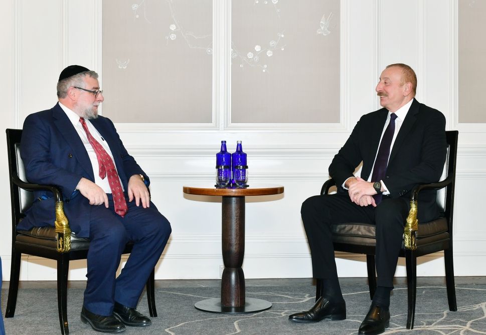 President Ilham Aliyev met with President of Conference of European Rabbis in Munich [PHOTO/VIDEO]