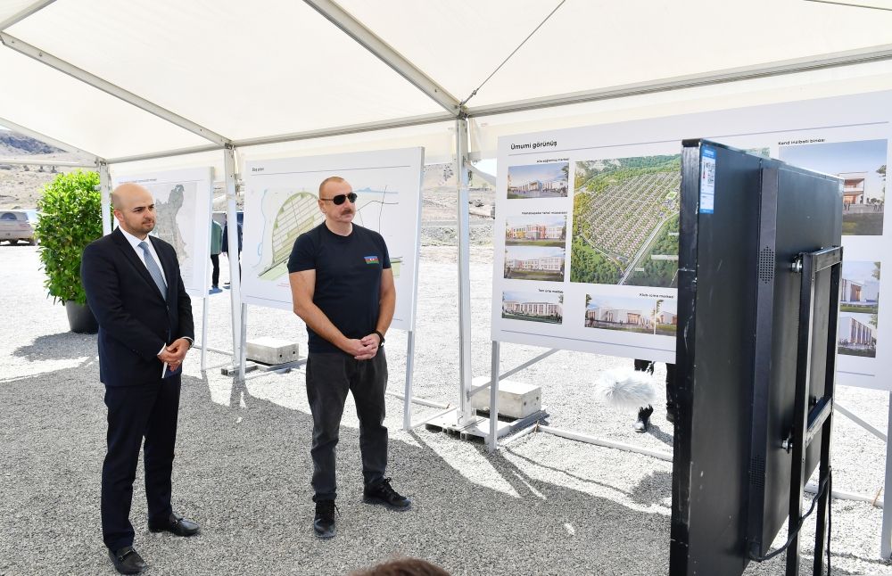 Azerbaijani President attends groundbreaking ceremony of 159 houses in Zilanli village, Gubadli district [PHOTOS/VIDEO]