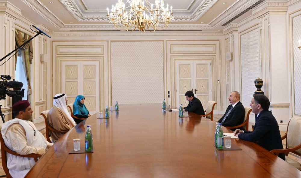 Azerbaijani President receives President of Arab Parliament [PHOTOS][VIDEO]