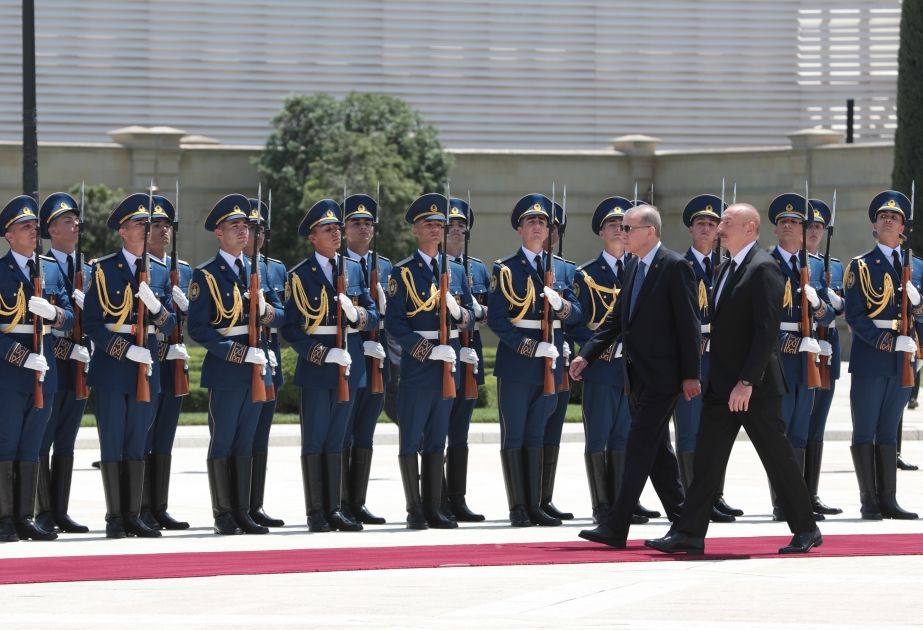 Official welcome ceremony held for President Recep Tayyip Erdogan in Baku [PHOTOS/VIDEO]