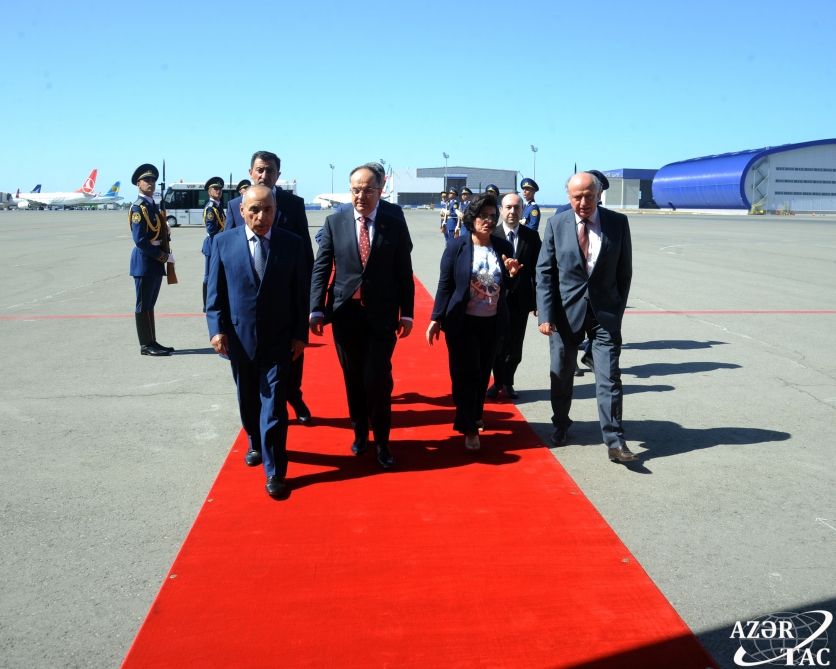 Albanian President Bajram Begaj arrives in Azerbaijan for official visit [PHOTOS]