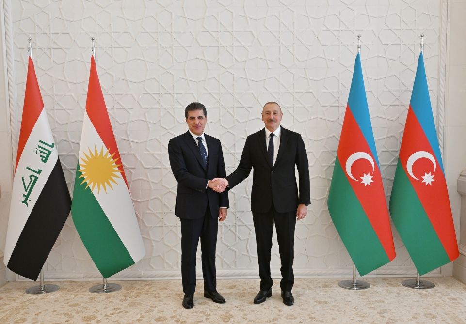 Azerbaijani President holds one-on-one meeting with Head of Kurdistan ...