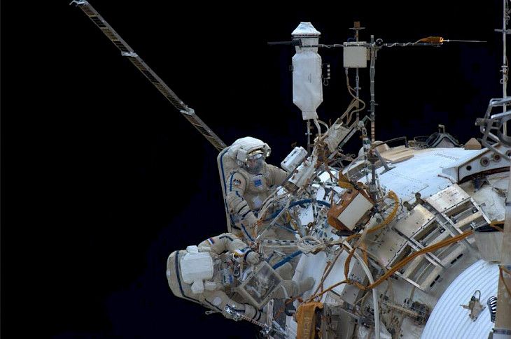 Russian cosmonauts complete spacewalk outside International Space Station