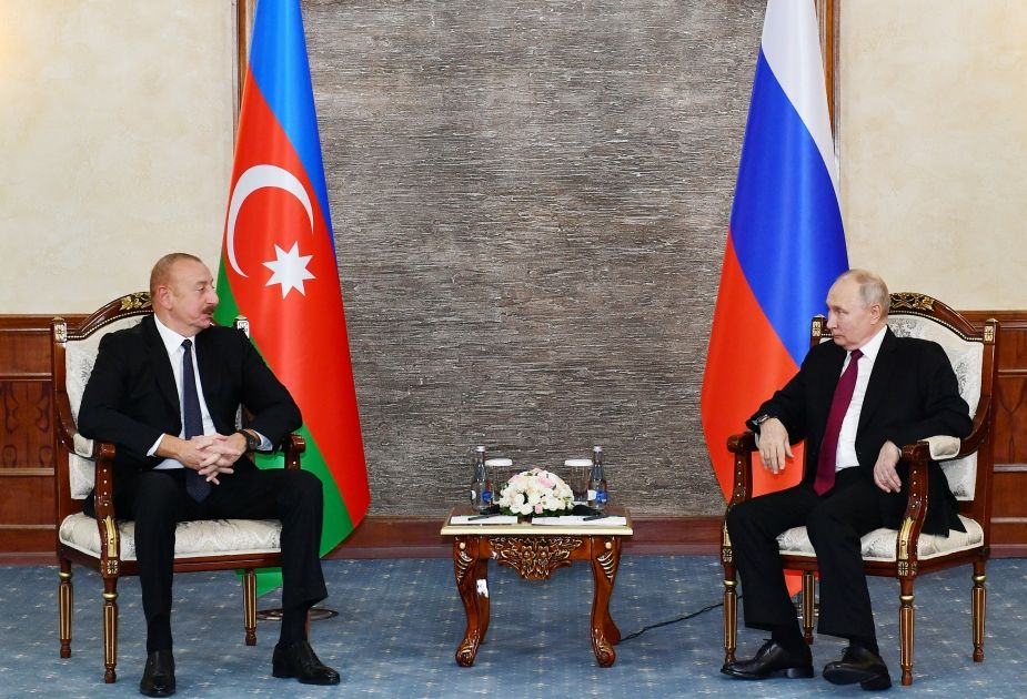 Azerbaijani President meets with Russian President in Bishkek [PHOTOS/VIDEO]