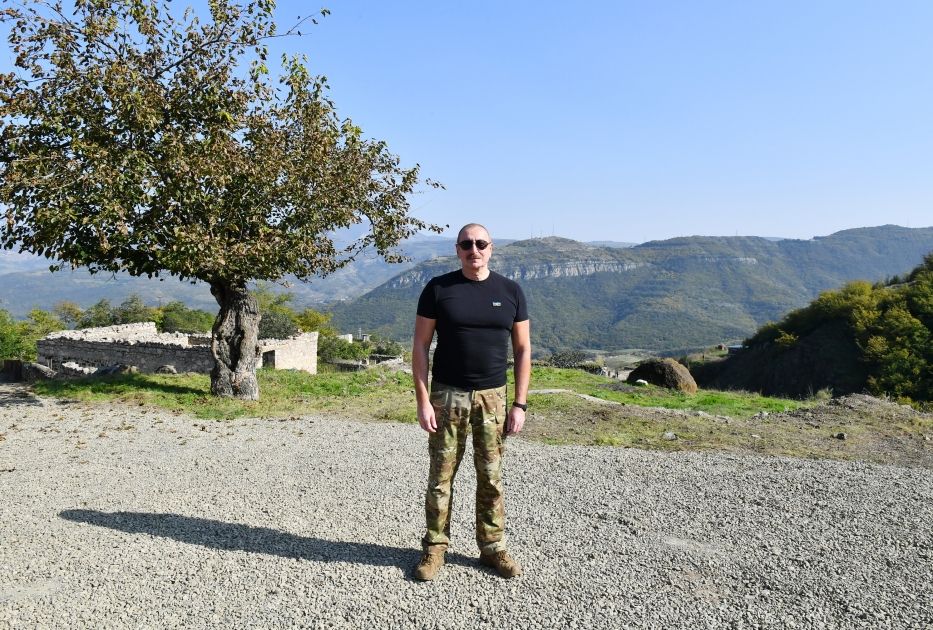 President Ilham Aliyev visits  Karkijahan settlement of Khankendi city [PHOTOS]