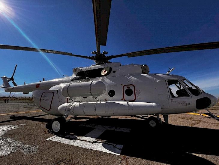 Russia hands over MI-8 MTV helicopter to Kyrgyzstan