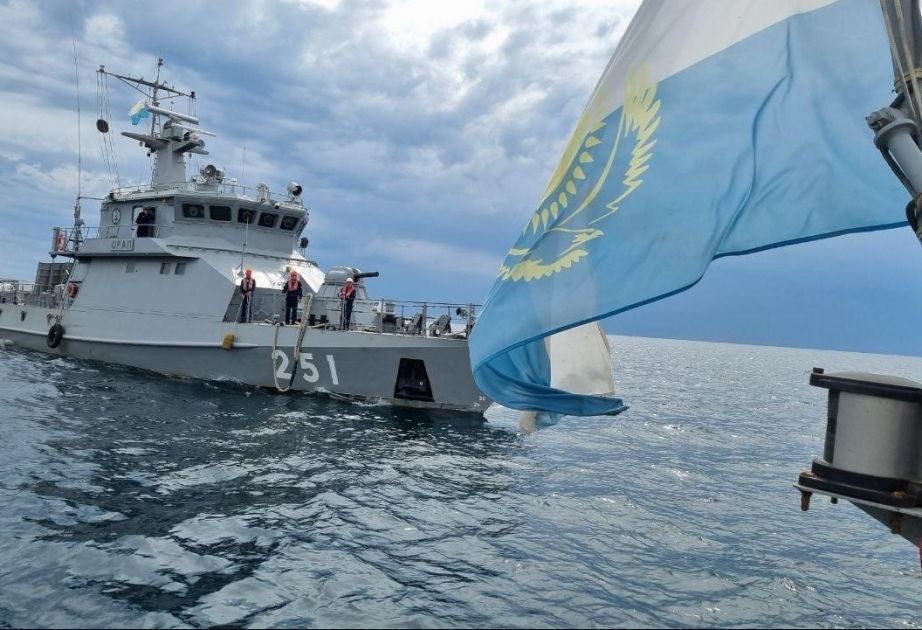 Kazakhstan holds military drill in Caspian Sea