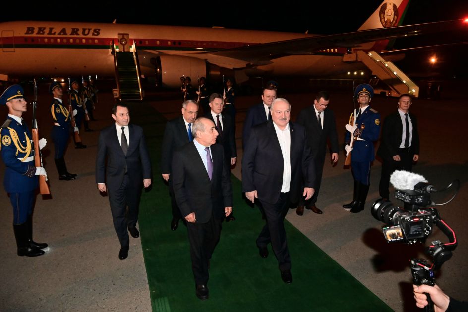 Belarusian President embarks on state visit to Azerbaijan [PHOTOS]