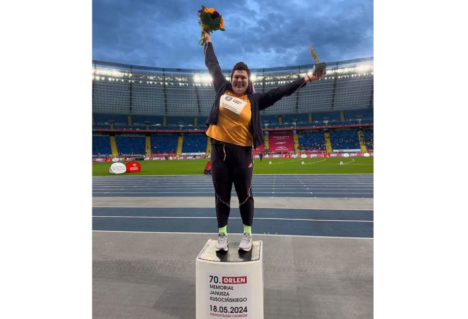 Azerbaijani hammer thrower wins gold medal in Poland