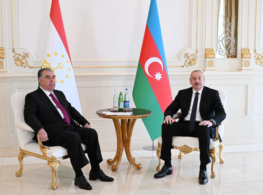 President of Azerbaijan Ilham Aliyev holds one-on-one meeting with President of Tajikistan Emomali Rahmon [PHOTOS/VIDEO]
