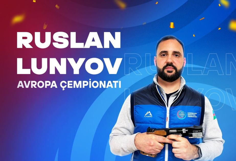 Azerbaijani shooter Ruslan Lunev wins bronze in Osijek European Championship