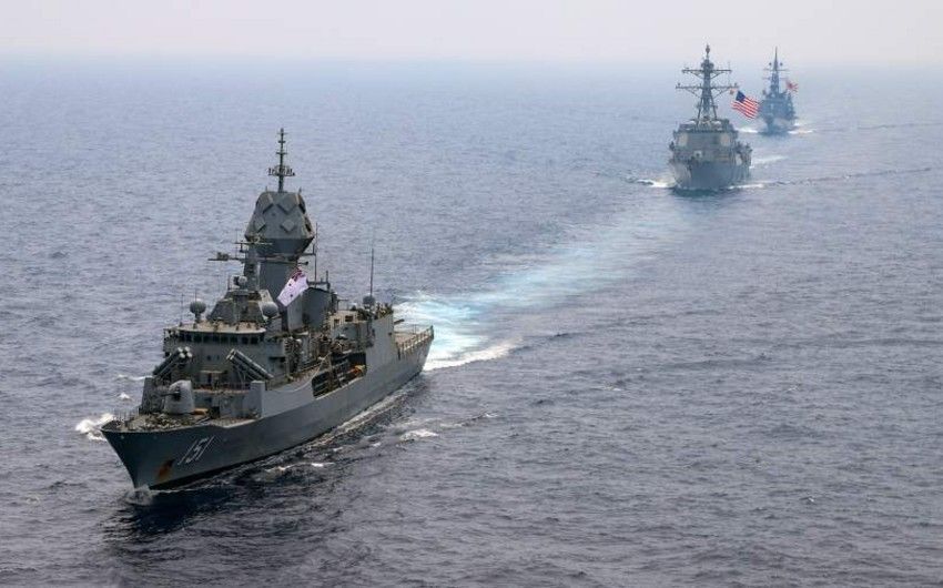Ships of Coast Guard of Japan, US and South Korea conducts first joint exercises