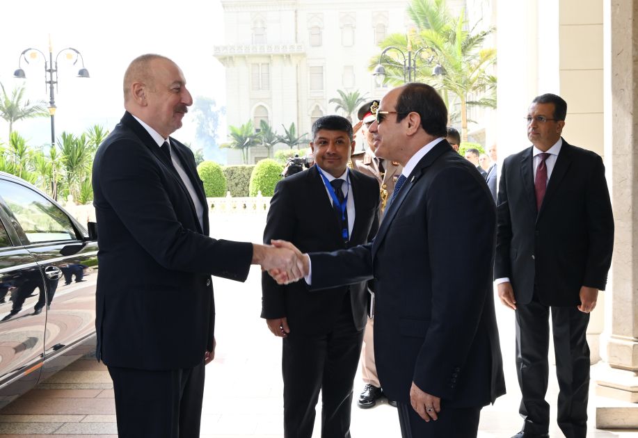 Official welcome ceremony held for President Ilham Aliyev in Egypt [PHOTOS/VIDEO]