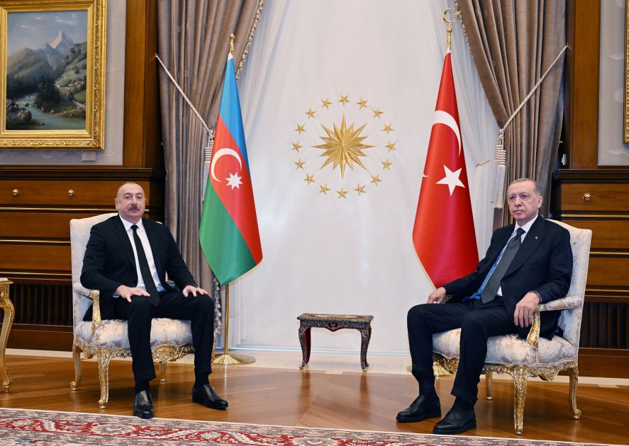 President Ilham Aliyev’s one-on-one meeting with President Recep Tayyip Erdogan starts in Ankara [PHOTOS/VIDEO]