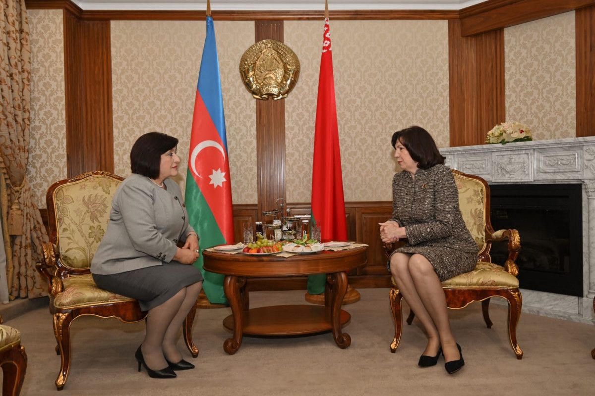 Azerbaijan's Sahiba Gafarova pays official visit to Belarus [PHOTOS]